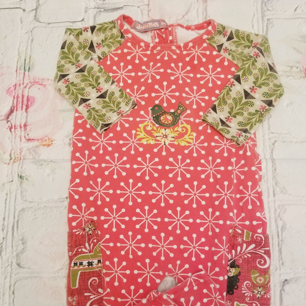 Jelly the Pug holiday romper